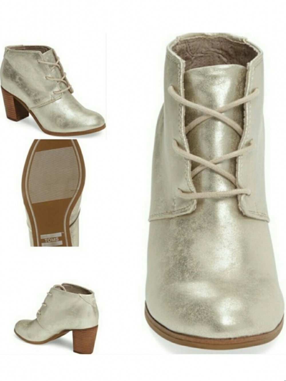 TOMS Lunata Gold Boots